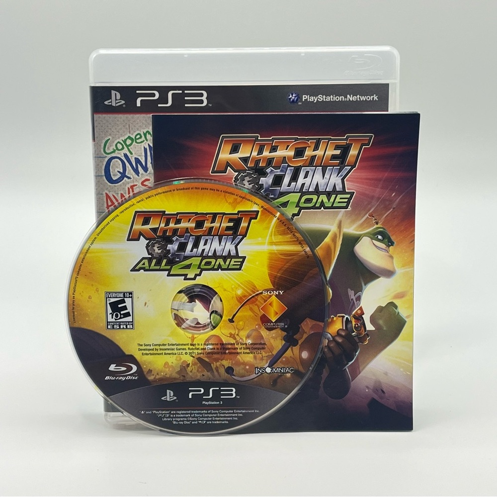 Ratchet & Clank: All 4 One (Sony PlayStation 3 (PS3), 2011) Tested-Working-CIB